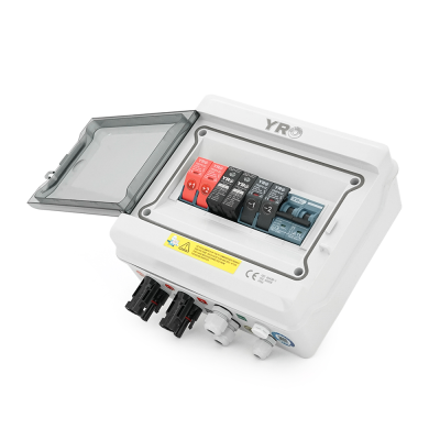 Комбінатор для сонячних систем YRPVB-2/1CB DC550V блискавкозахист+замок (2входу/1 вихід)(струм 20А 550В)