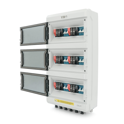 Комбінатор для сонячних систем YRPVB-6/6CB DC600V з блискавкозахистом (6 входів/6 виходів) (струм 32А 600В)