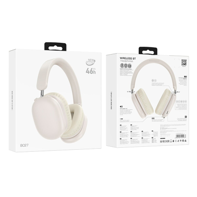 Навушники Bluetooth Borofone BO27, White, Box