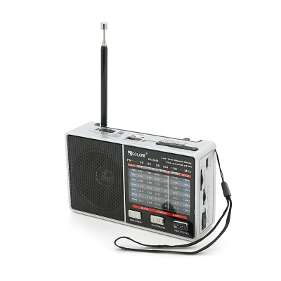 Радіоприймач GOLON RX-8866, LED, 2x3W, FM радіо, корпус пластмас, Mix Color, BOX