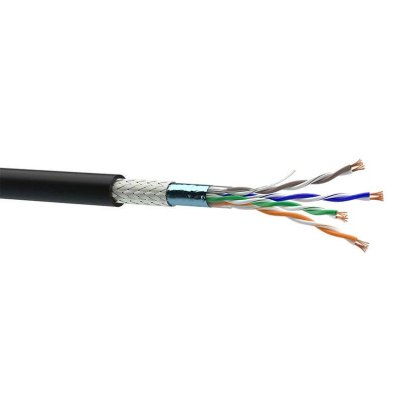 Кабель Одескабель КГППУЕО-ВП (100) 4*2*AWG25/7 (SF/UTP-cat.5E patch PUR), CU, поліуретан, подвiйний екран. багатожильний, 305м.