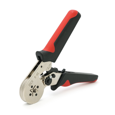 Крімпер HSC8 6-4A для обтиску кабельного накінечника, 0.25-10mm2, Black-red