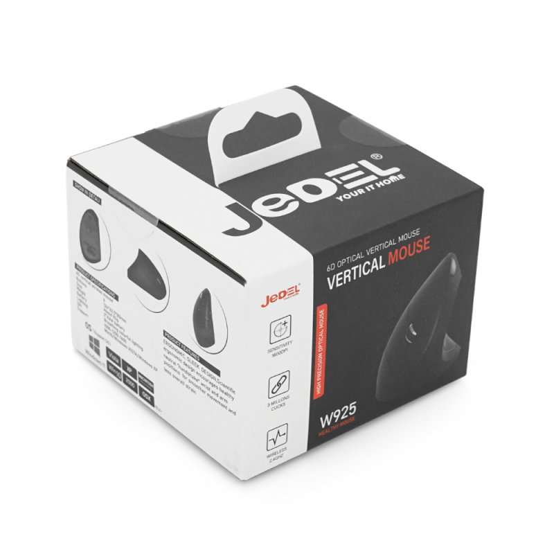 Миша бездротова JEDEL W925, 1000DPI, Black, 2.4GHZ, Box