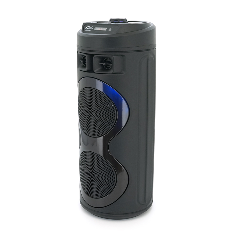 Акустична система з підсвічуванням ZQS6220, 2*10W, вбудований акум 3000mAh, живлення від USB кабелю, Black, Box