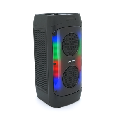 Акустична система з підсвічуванням ZQS4246, 2*15W, вбудований акум 3600mAh, живлення від USB кабелю, Black, Box