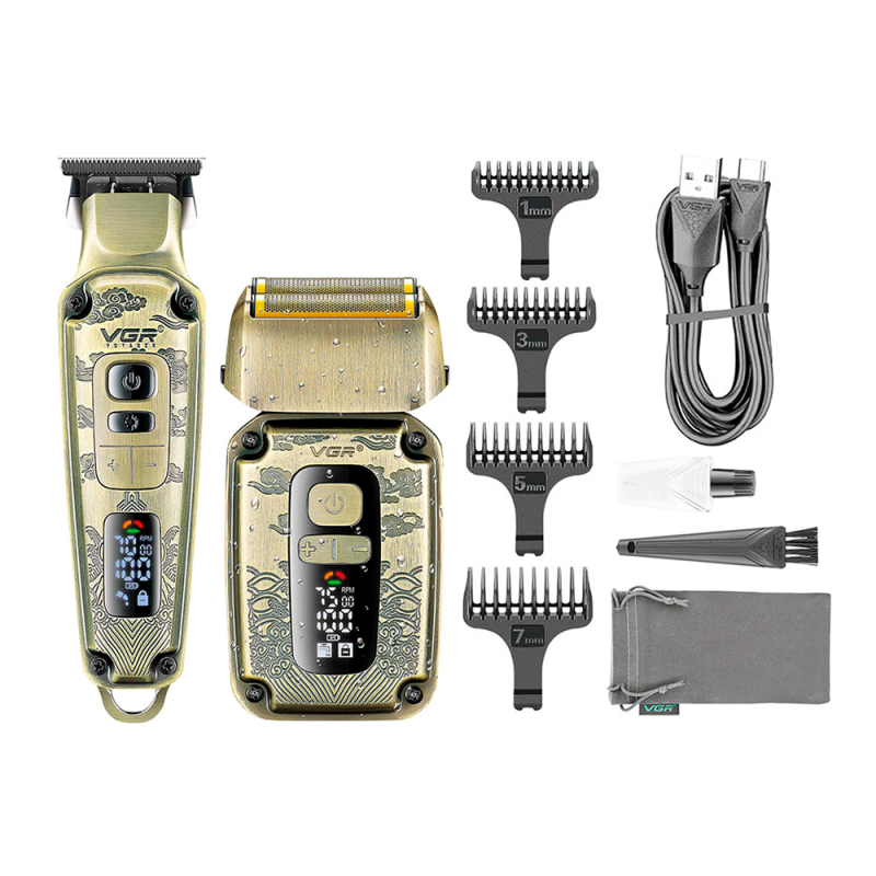 Комплект VGR 2 в 1 V-641, триммер + шейвер, Box