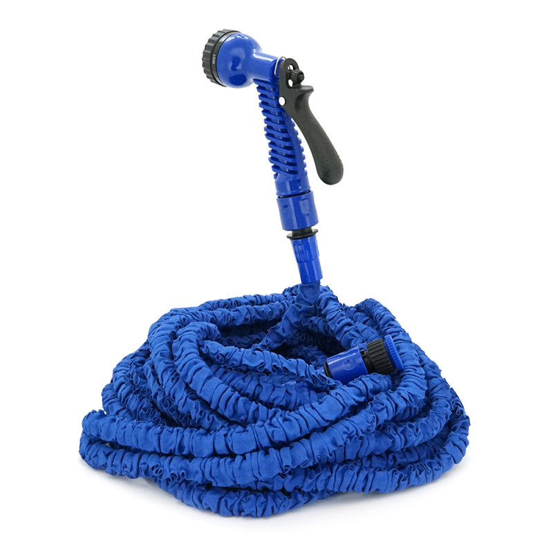 Шланг Садовий KY-450B, 15-45м/150ft, + розпилювач, насадка на кран, Blue, Box