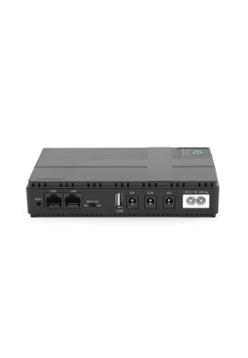 ДБЖ UPS-36W DC1036P-10 для роутерів/комутаторів/PON/POE-430(15-24V), 5/9/12V, 10400мAh, USB 3.0, Black, BOX