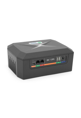 ДБЖ UPS-100W/32 DCP-100W-48 для роутерів/комутаторів/PON, 9/12V*3, 48000мAh(8*6000MAh), Black, BOX