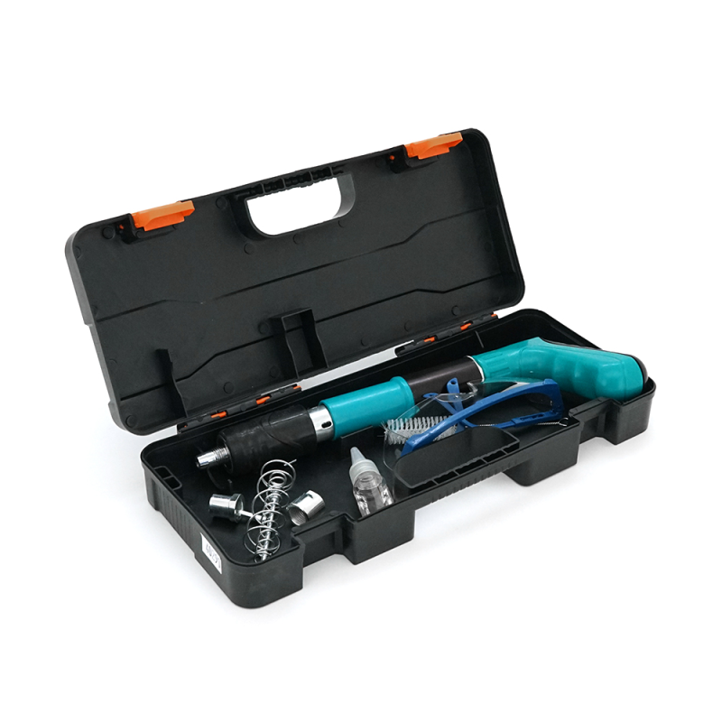 Пістолет будівельно-монтажний YT40291 для цвяхів діаметром 7,3мм(піроксилінових), захисні окуляри, валіза, Green