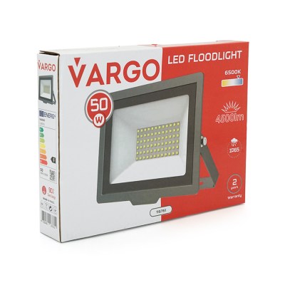 Прожектор VG-50, 50W, IP65, 4500Lm, 6500K, 215*240*30mm, Q20 Прожектор VG-50, 50W, IP65, 4500Lm, 6500K, 215*240*30mm, Q20