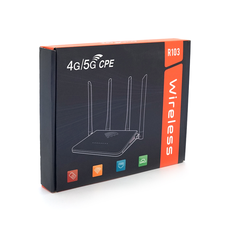 Бездротовий маршрутизатор CPE R103 4G/5G, бездротова передача, 300Mbps 5V, 2A (SIM-карта)