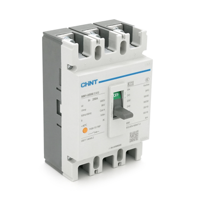 Автоматичний вимикач змінного струму CHINT NM1-250S/3300-250А 3P, 380 В. 250A. 8КА/400В; 10КА/800В. 165*105*87mm