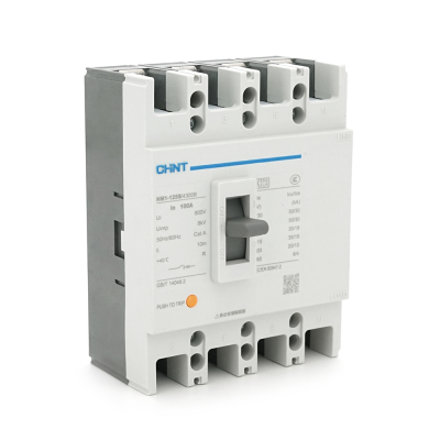Автоматичний вимикач змінного струму CHINT NM1-125S/4300-100А 4P, 380 В. 100A. 8КА/400В; 10КА/800В. 155*120*68mm