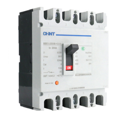 Автоматичний вимикач змінного струму CHINT NM1-250S/4300-250А 4P, 380 В. 250A. 8КА/400В; 10КА/800В. 165*140*87mm
