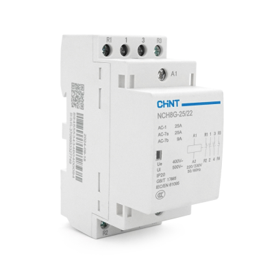 Контактор CHINT NCH8-25/22 220V,25А, 16kW, 2NC+2NO, на DIN-рейку, 85*65,5*36мм