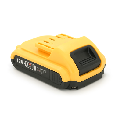 Акумулятор для електроінструменту HILDA, Li-Ion 12V, 3*18650, роз'єм зарядки 5,5*2,5 мм, 118*75*50mm, (тип Dewalt)