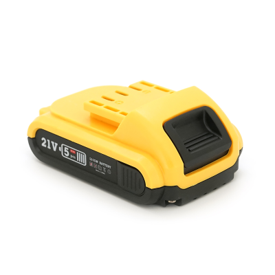 Акумулятор для електроінструменту HILDA, Li-Ion 21V, 5*18650, роз'єм зарядки 5,5*2,5 мм, 118*75*50mm, (тип Dewalt)