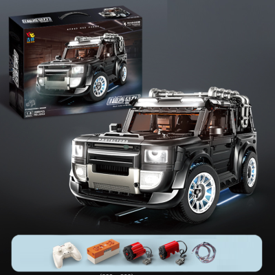 Дитячий конструктор J2022 Road HU Palambo Defender, з дистанційним керуванням, 2089 блоків в упаковці, 420*200*205мм, OEM