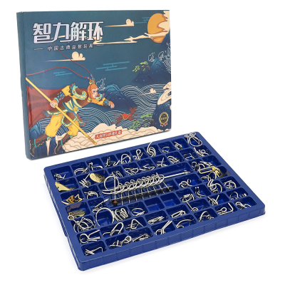 Металевий пазл із 56 предметів "Набір головоломок"