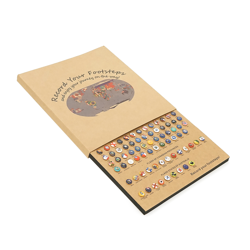 Пазл "Прапори країн світу" 291 кнопка/прапор, пробкова дошка (220*210*17 мм)