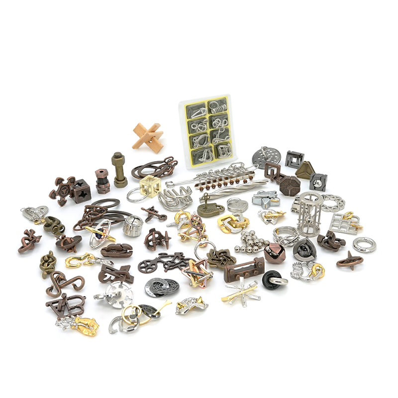 Металевий пазл із 68 предметів "Набір головоломок"