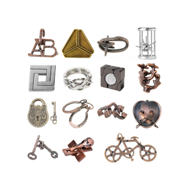 Металевий пазл із 15 предметів "Набір головоломок Luban"