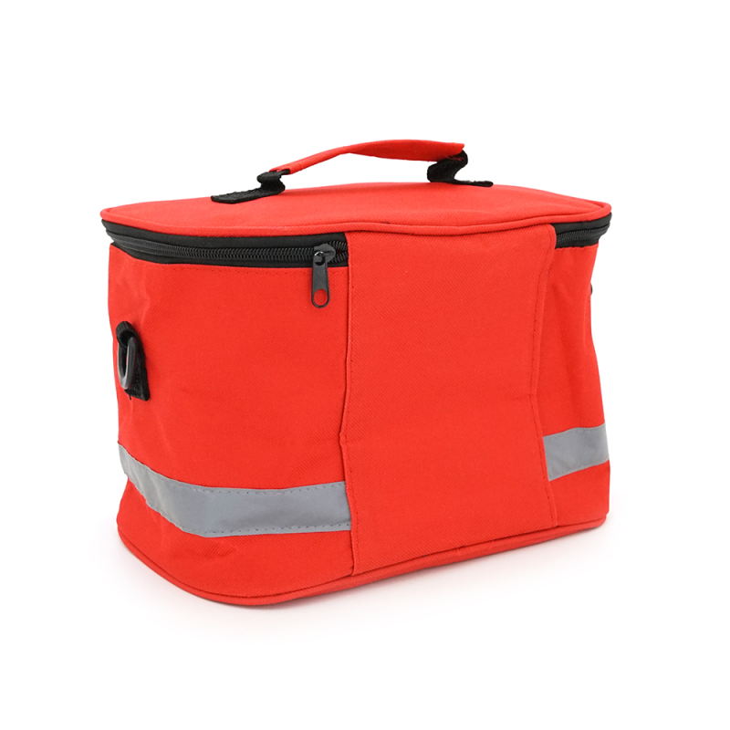 Медична сумка з плечовим ременем, пиловлагонепроникна, на змійці, червона, 27*19*20см