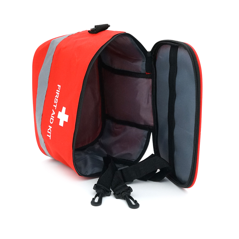 Медична сумка з плечовим ременем, пиловлагонепроникна, на змійці, червона, 27*19*20см