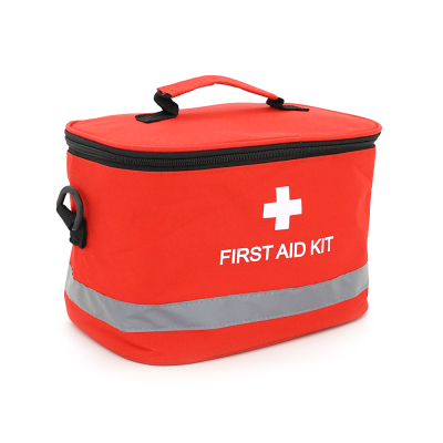 Медична сумка з плечовим ременем, пиловлагонепроникна, на змійці, червона, 27*19*20см