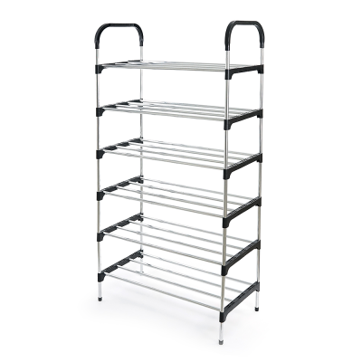 Полиця для взуття YT-264, 6 рівнів, 60х20см, Black, Box