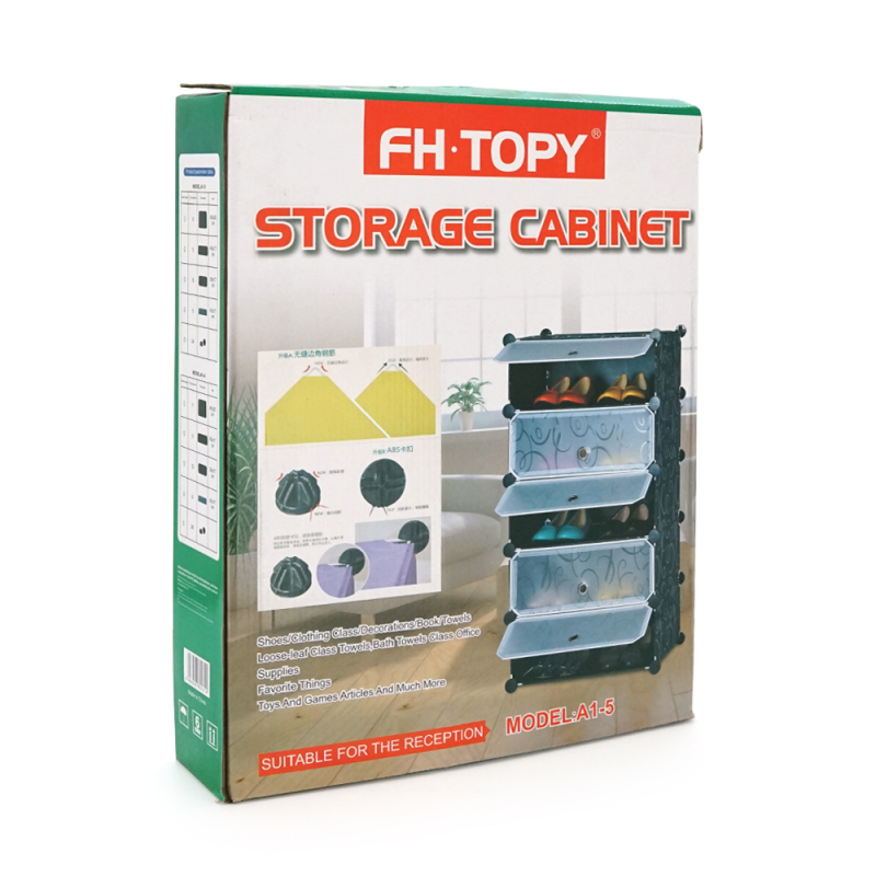 Шафа для взуття пластикова MPA1-6, 110х37х49см, Black, Box