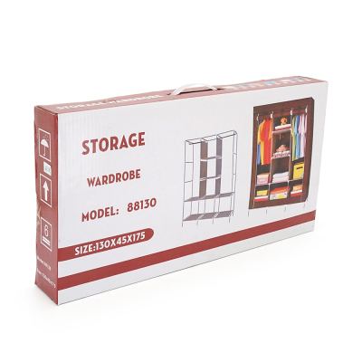 Тканинна шафа для речей YT41593, 130х45х175см, Red Wine, Box Тканинна шафа для речей YT41593, 130х45х175см, Red Wine, Box