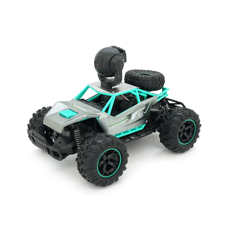 Дитяча машинка YT41594 на радіокеруванні+камера 720P, Black/Green, Box