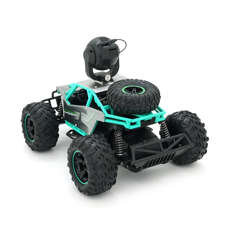 Дитяча машинка YT41594 на радіокеруванні+камера 720P, Black/Green, Box