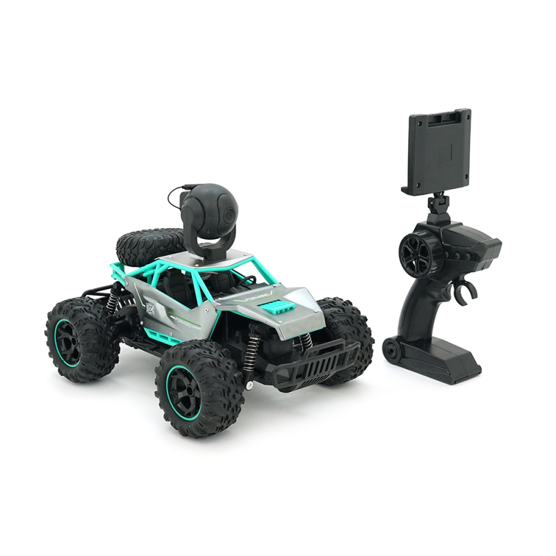 Дитяча машинка YT41594 на радіокеруванні+камера 720P, Black/Green, Box