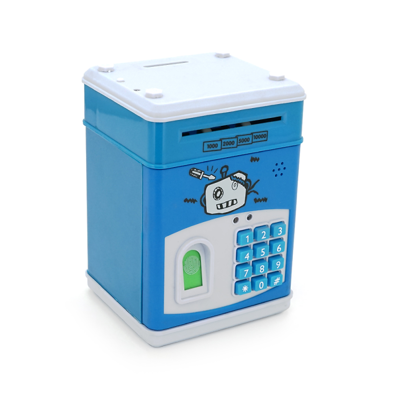 Скарбничка-сейф Sauron YT41598, кодовий замок відбиток, Blue, Box