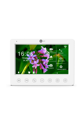 7-дюймовий Full HD відеодомофон з WiFi\LAN і можливістю перегляду архіву з телефону NeoLight KAPPA+ HD WF білий