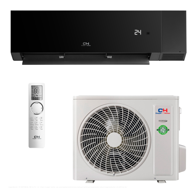 Кондиціонер Cooper&Hunter CH-S18FTXAN-BL, 53м², Black