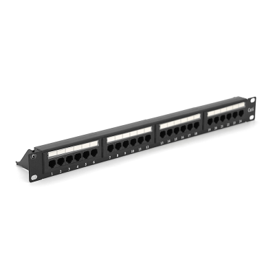 Патч-панель RITAR 24 порти UTP DUAL кат 6 19 "1U НЕ екранована чорна Q25