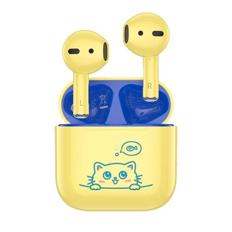 Навушники Bluetooth HOCO EW112, Yellow, Кейс