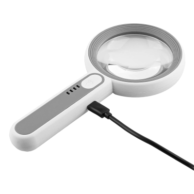 Лупа з підсвічуванням YT7518C, діаметр 75мм, збільшення Х5, 18Led