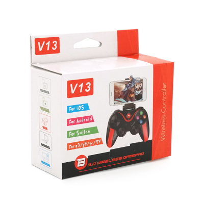 Геймпад бездротовий V13 для Ios/Android/Switch//PS3/PS4/PC/TV, 3.7V, 400mAh, Box Геймпад бездротовий V13 для Ios/Android/Switch//PS3/PS4/PC/TV, 3.7V, 400mAh, Box