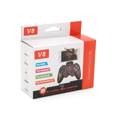 Геймпад бездротовий V8 для Ios/Android/Switch//PS3/PS4/PC/TV, 3.7V, 400mAh, Box