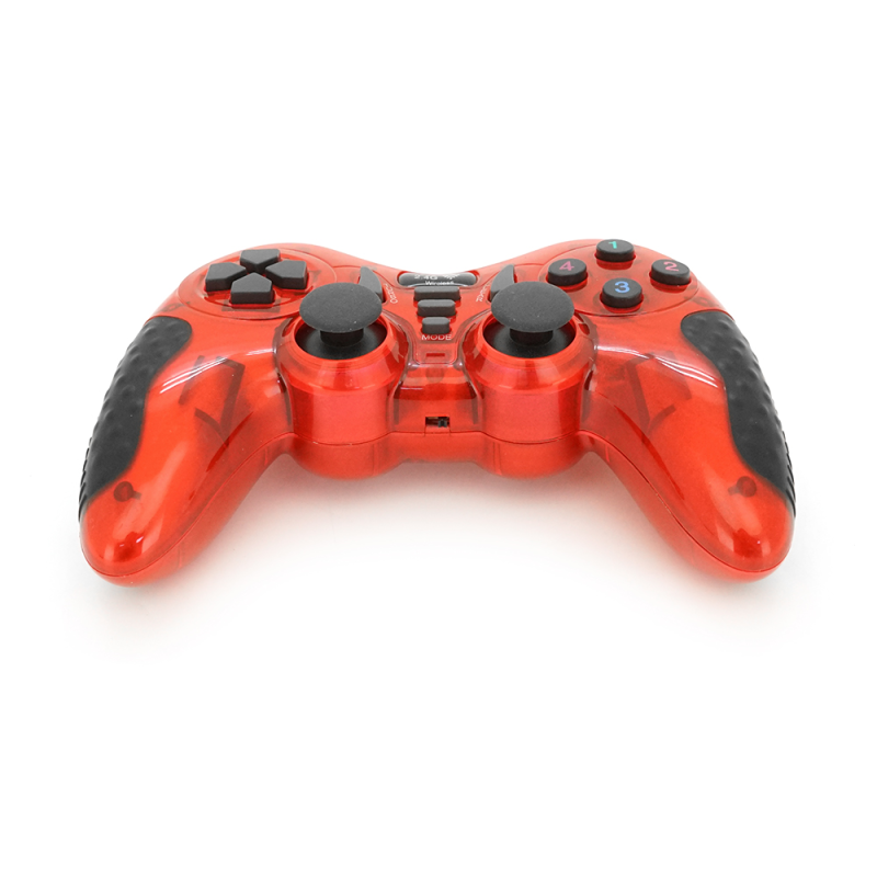 Геймпад бездротовий 7 в 1 для PC/PS1/PS2/PS3/PC360/TV/TV BOX/Android/Win10, живлення від 2*ААА(немає в помплекті), Red, Blister