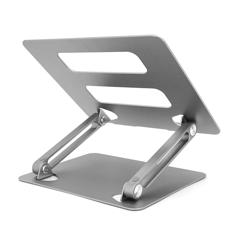 Підставка під ноутбук/планшет L303 складана, до 17', алюміній, колір сірий, 265*218*50 мм, 0,75 кг