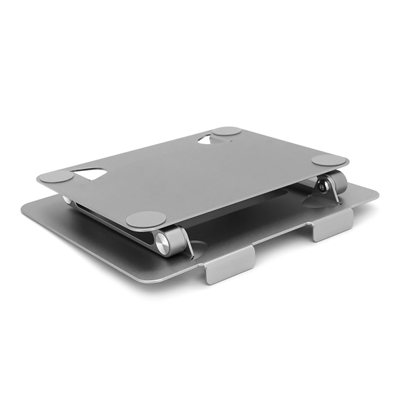 Підставка під ноутбук/планшет L303 складана, до 17', алюміній, колір сірий, 265*218*50 мм, 0,75 кг