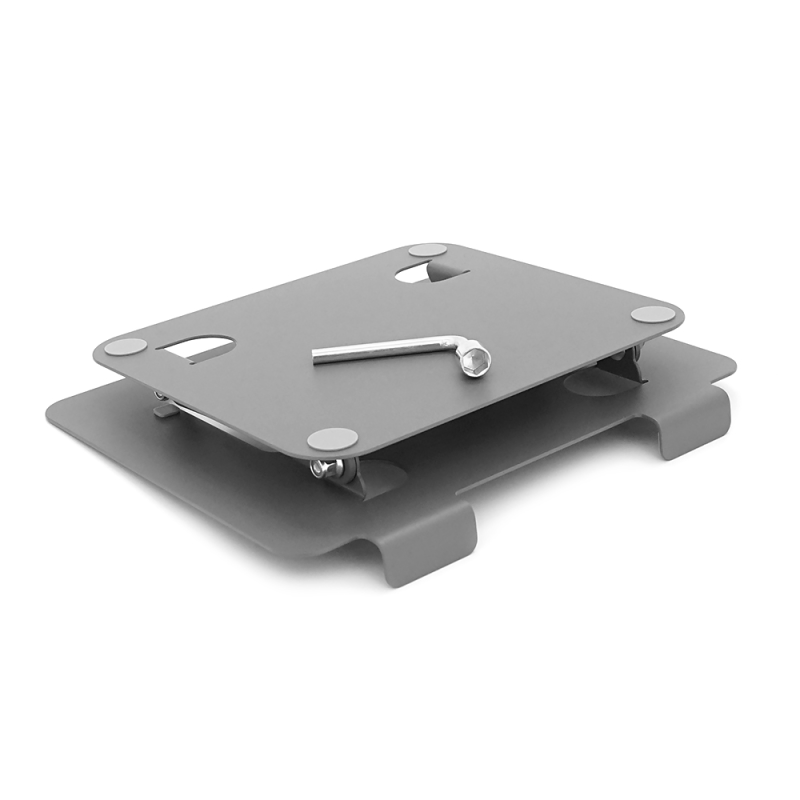 Підставка під ноутбук/планшет L1718 складана, до 17', алюміній, колір сірий, 260*220*30 мм, 1,3 кг