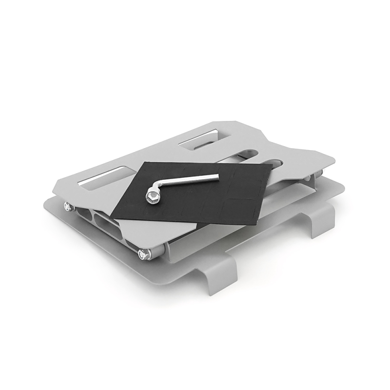 Підставка під ноутбук/планшет L018(покращена) складана, до 17', алюміній, колір срібло,  245*225*30 мм, 1,5 кг
