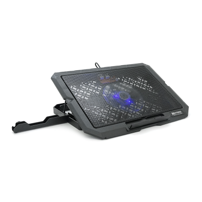 Підставка під ноутбук XSTRIKE XS-66, 9-17", 1*140mm 1200±10% RPM, корпус пластик+алюміній, 2xUSB 2.0, 356x259x28mm, RGB, Box Q20